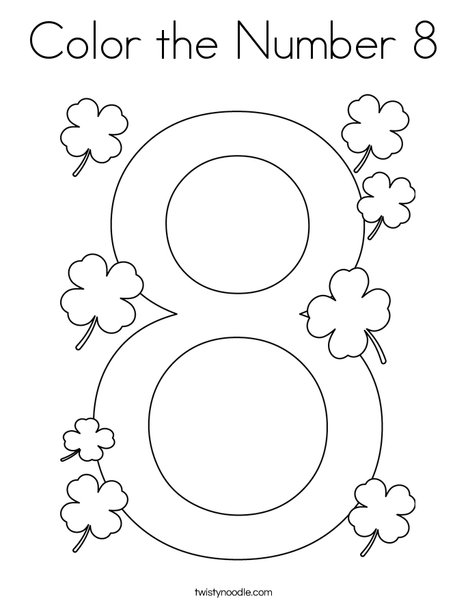 Color the number coloring page