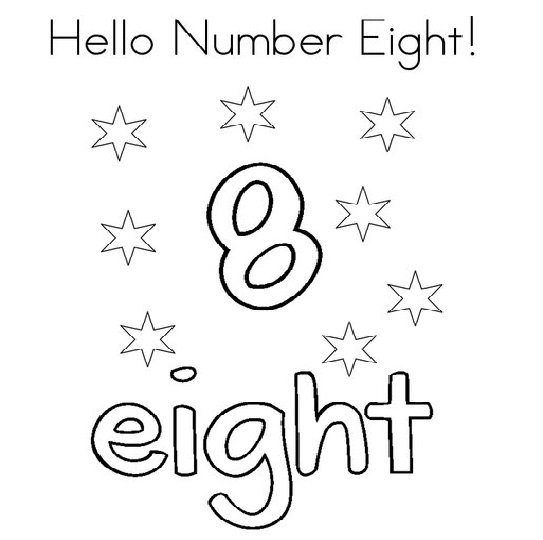 Number coloring pages