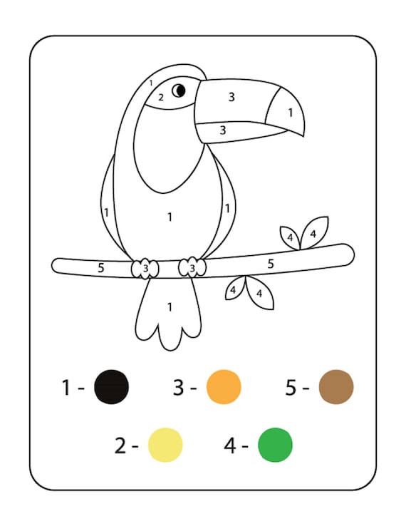 Color by number activity book coloring sheets ages