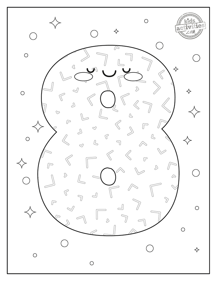 Free coloring pages with numbers