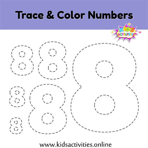 Printable tracing numbers worksheets â kids activities