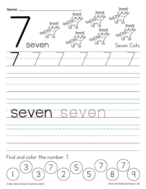 Free tracing numbers worksheets