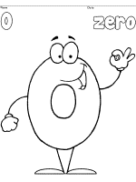 Happy numbers coloring pages to preschool level