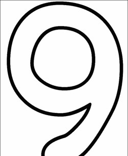 Numbers coloring pages