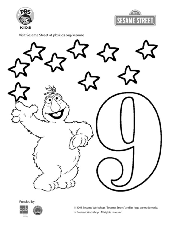 The number coloring page kids coloringâ kids for parents