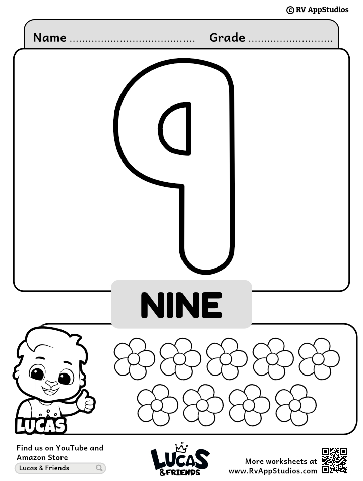 Number coloring sheet color number printable worksheet