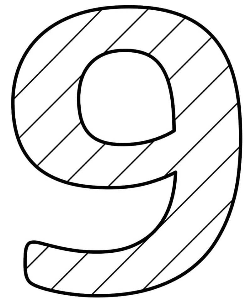 Number coloring pages