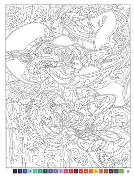 Color by number coloring book coloring pages