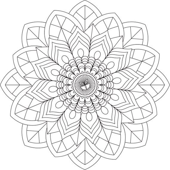 Mandala coloring pages adult coloring sheet printable coloring page grown up coloring printable art color anti