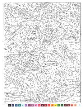 Color by number coloring book coloring pages