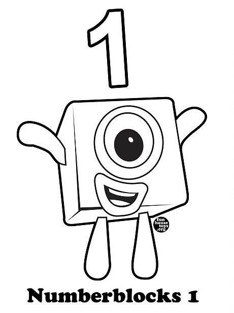 Numberblocks coloring pages printable for free download