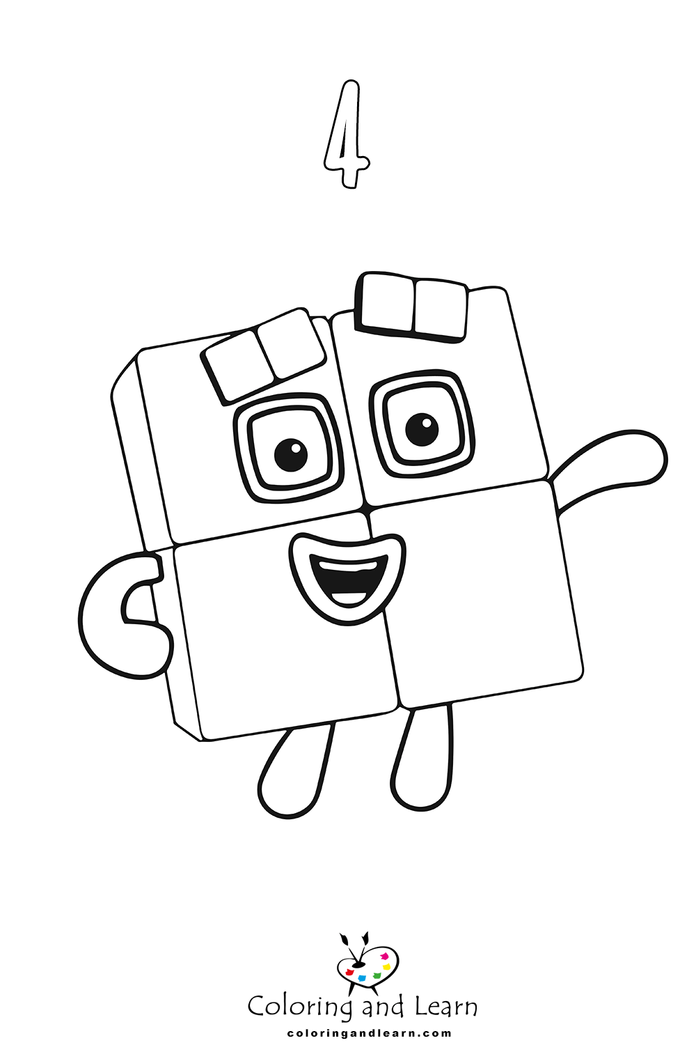 Numberblocks coloring pages