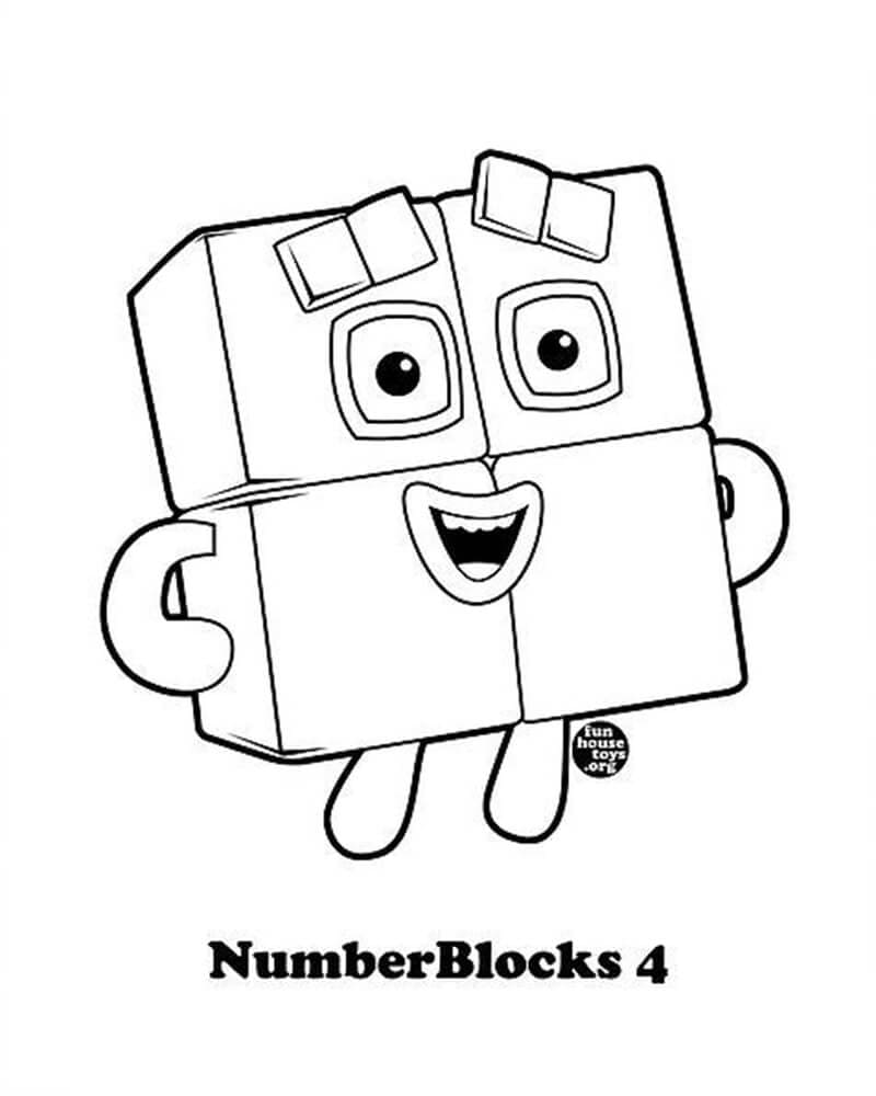 Numberblocks coloring pages