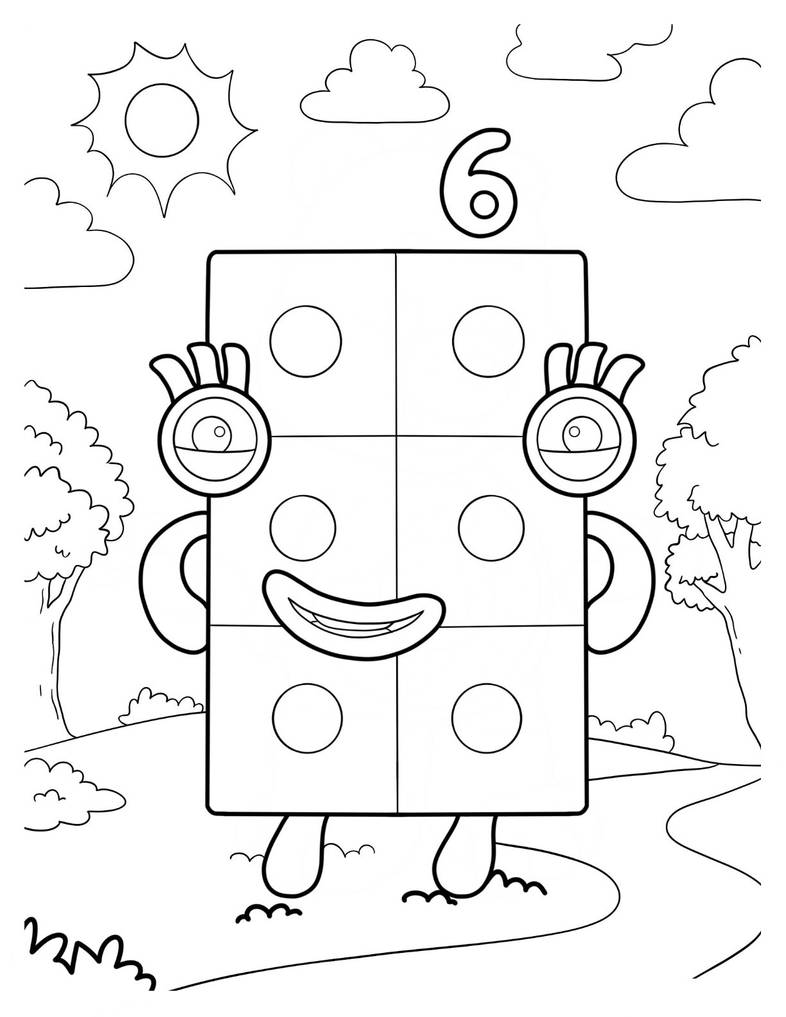 Numberblocks coloring pages by coloringpageswk on