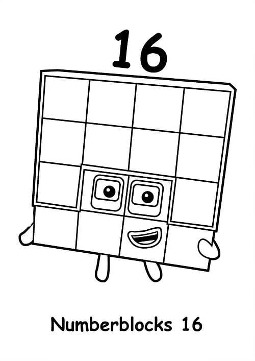 Numberblocks coloring pages