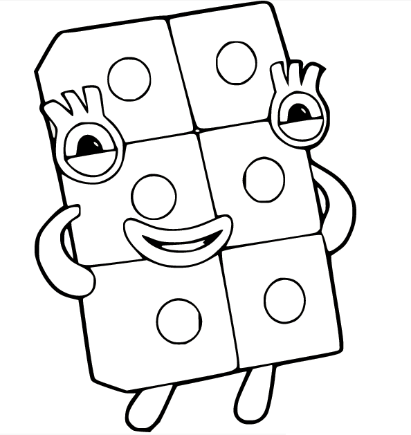 Numberblocks coloring pages