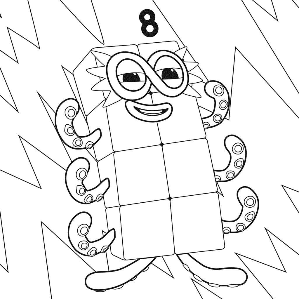 Numberblocks coloring pages