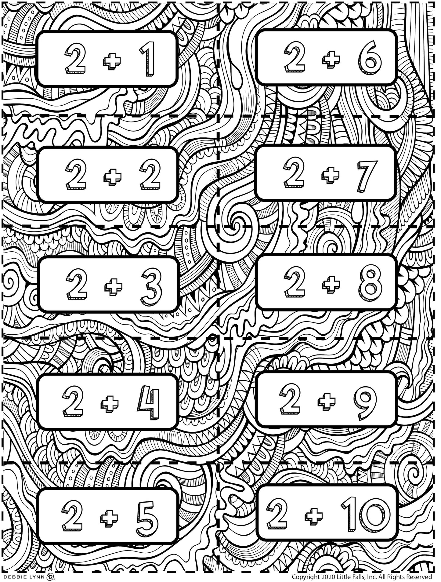 Downloadable doodle flash cards