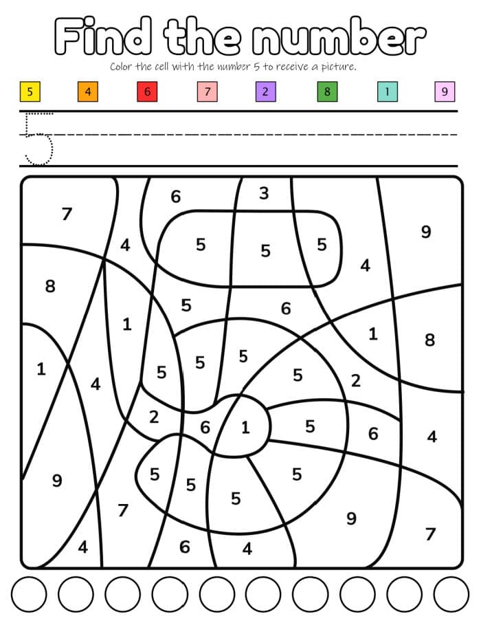 Free number recognition worksheets