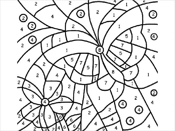 Number coloring pages