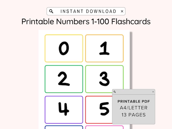 Printable numbers