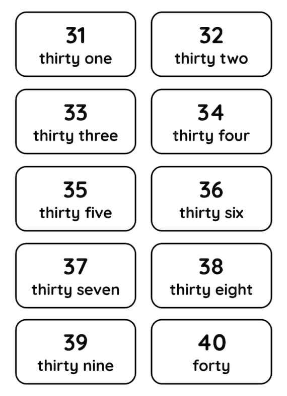 Numbers number words flash cards printable worksheet kindergarten homeschool busy book