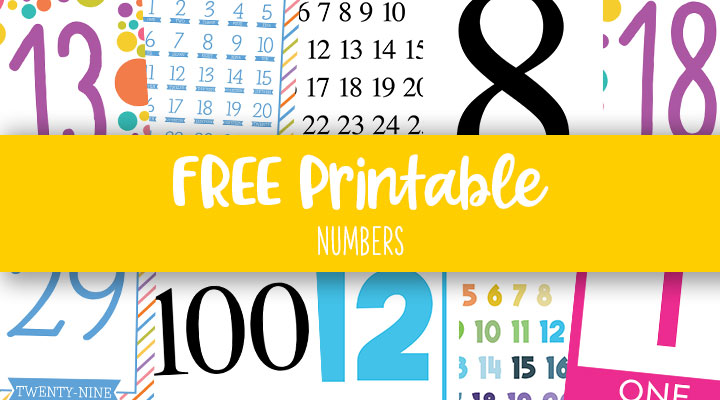 Printable numbers