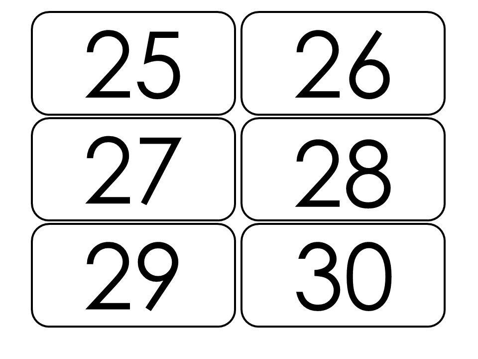 Printable numbers