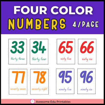 Number flash cards