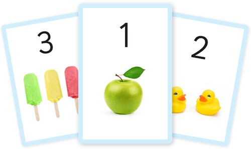 Free number flashcards for kids