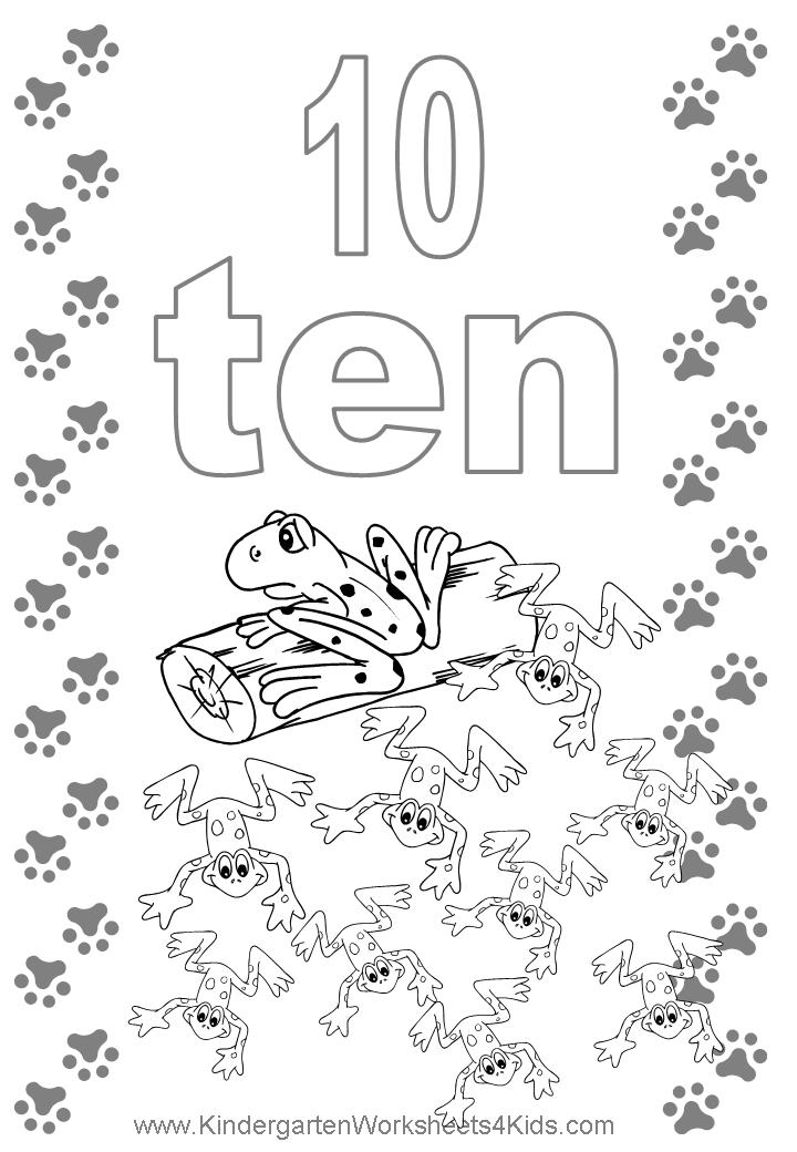 Number coloring pages