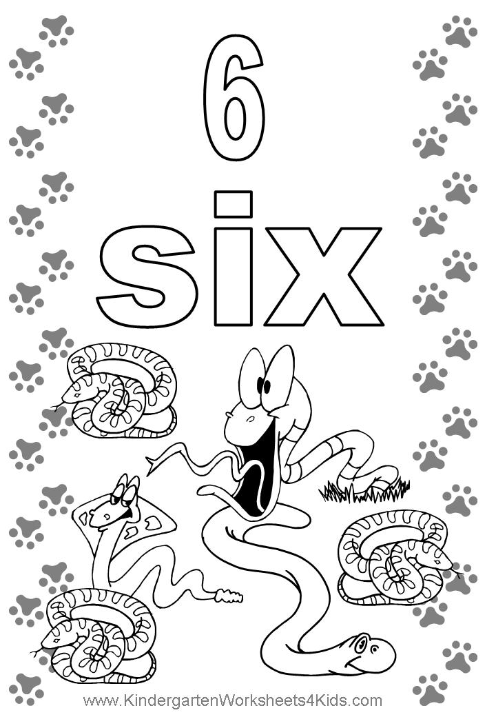 Number coloring pages