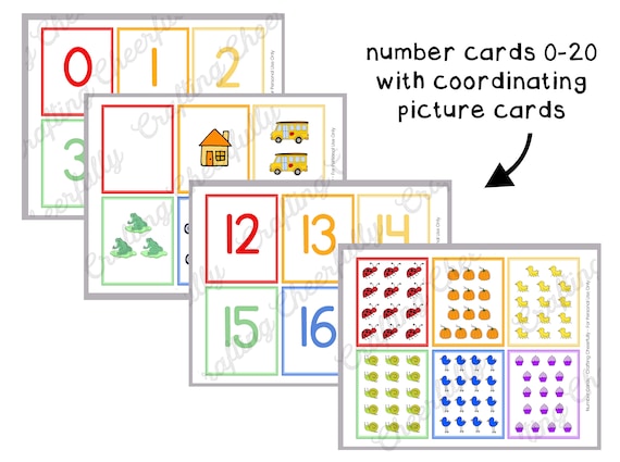 Early learning cards flashcards number shape color and alphabet flashcards pdf printable packet instant digital download