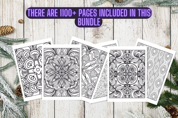 Pages abstract background coloring pages kdp bundle for