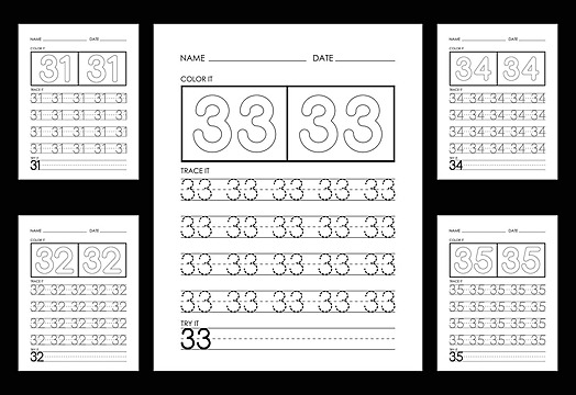 Tracing and coloring numbers worksheets learn numbers handwriting math preschool vector school drawing math drawing ring drawing png and vector with transparent background for free download