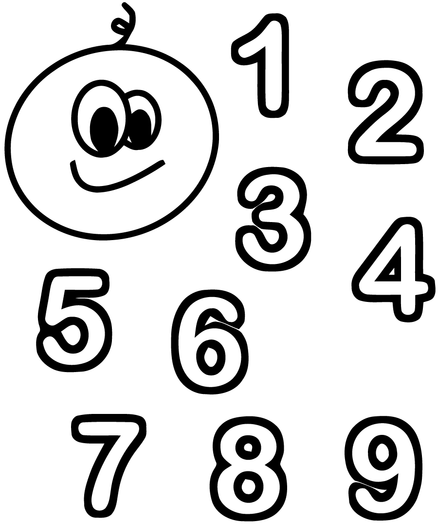 Coloring pages coloring for kids numbers