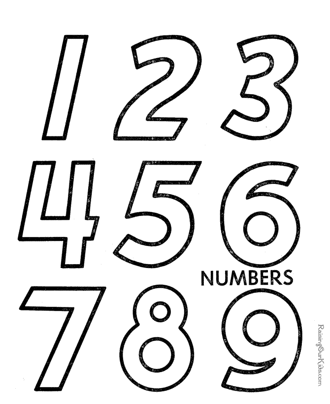 Printable preschool number worksheets