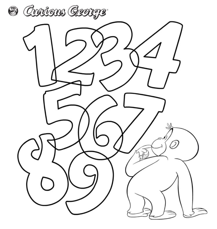 Lots of numbers coloring page kids coloringâ kids for parents