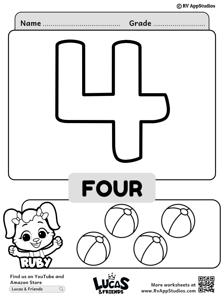 Number coloring sheet color number printable worksheet