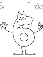 Happy numbers coloring pages to preschool level