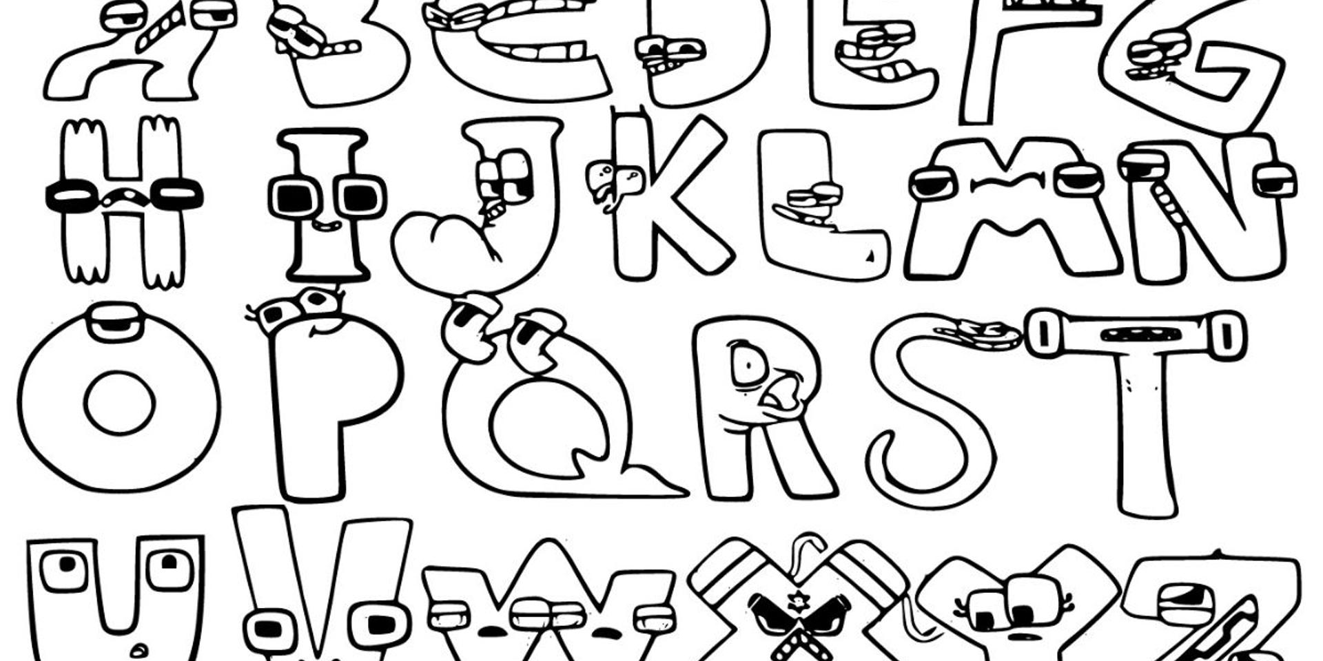 Alphabet lore coloring pages the perfect blend of learning and fun