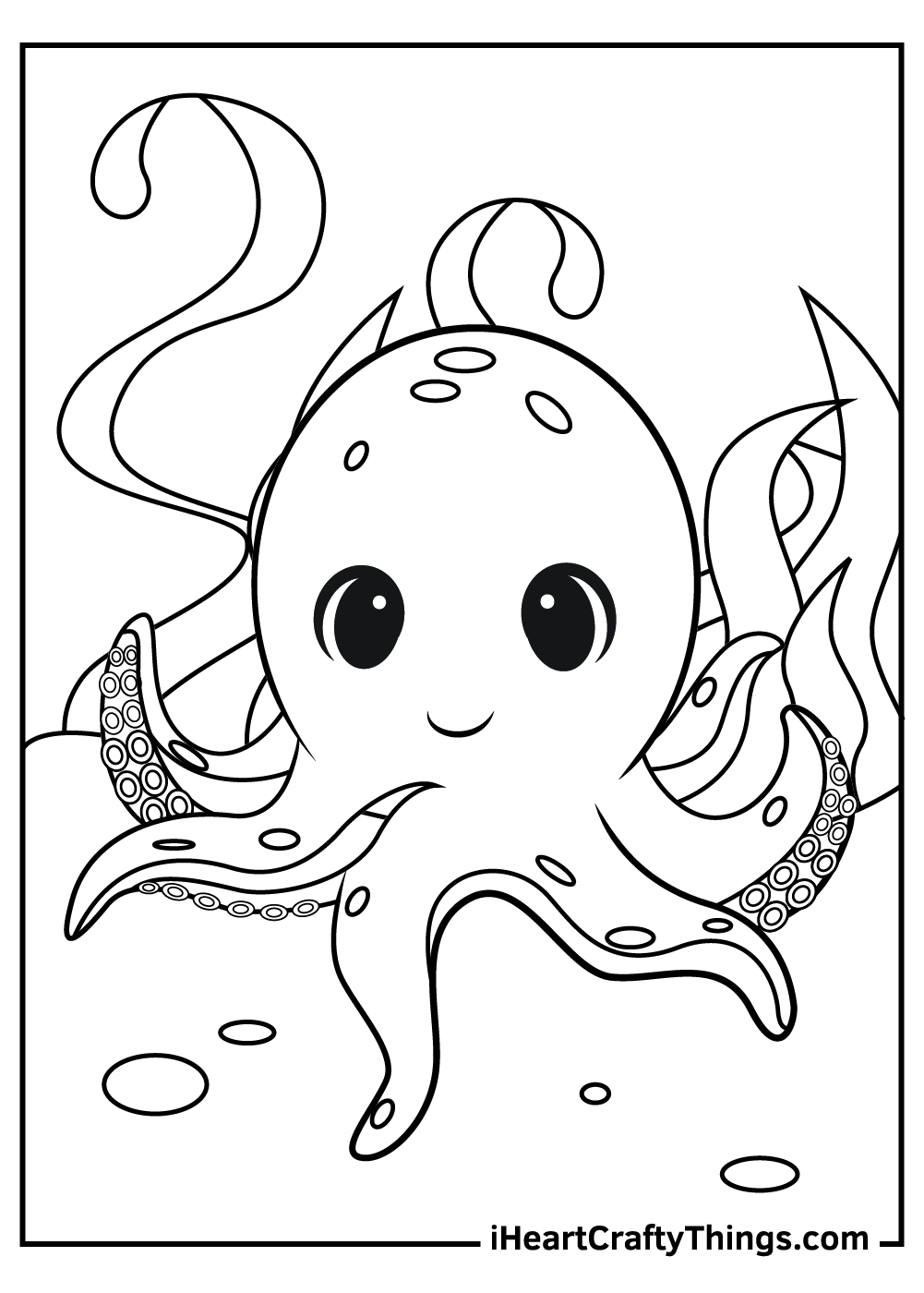 Octopus coloring pages free printables