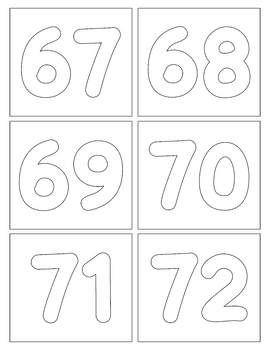 Printable coloring pages numbers