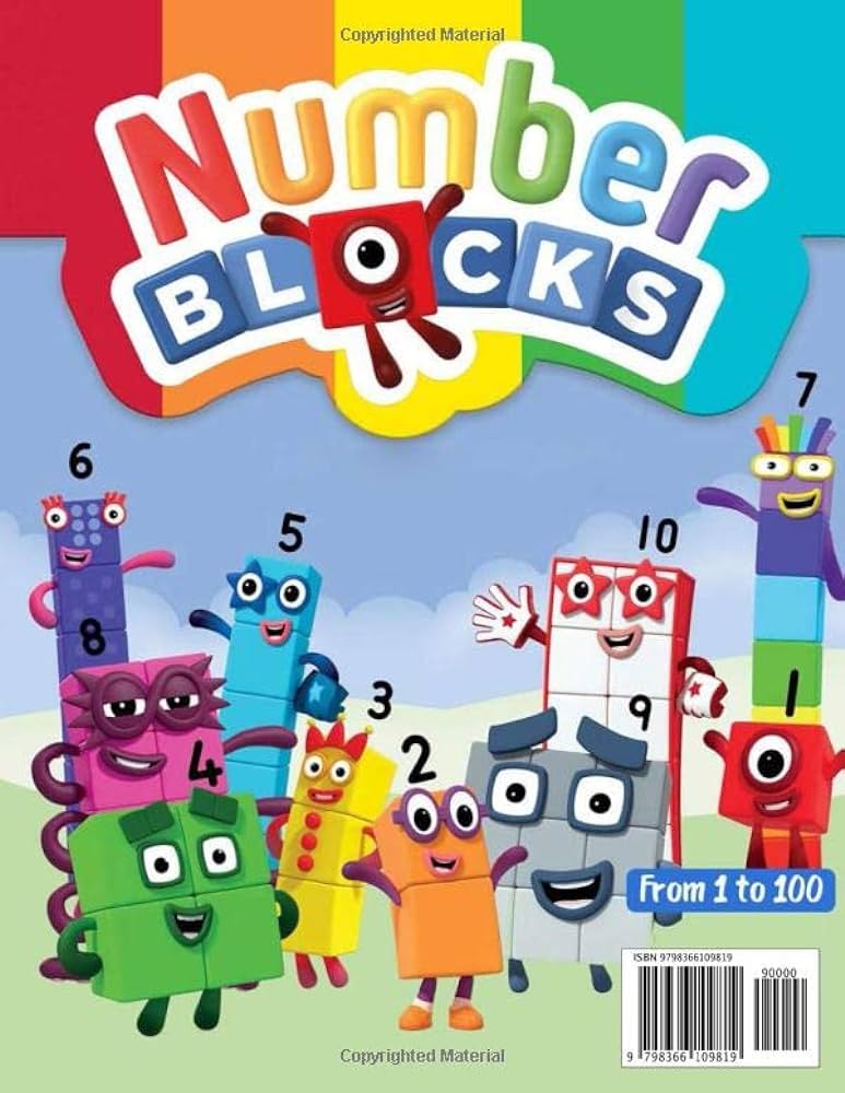 Number to blocks counting coloring book count coloring to