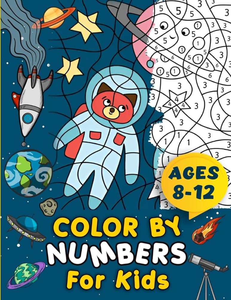 Color by numbers for kids ages