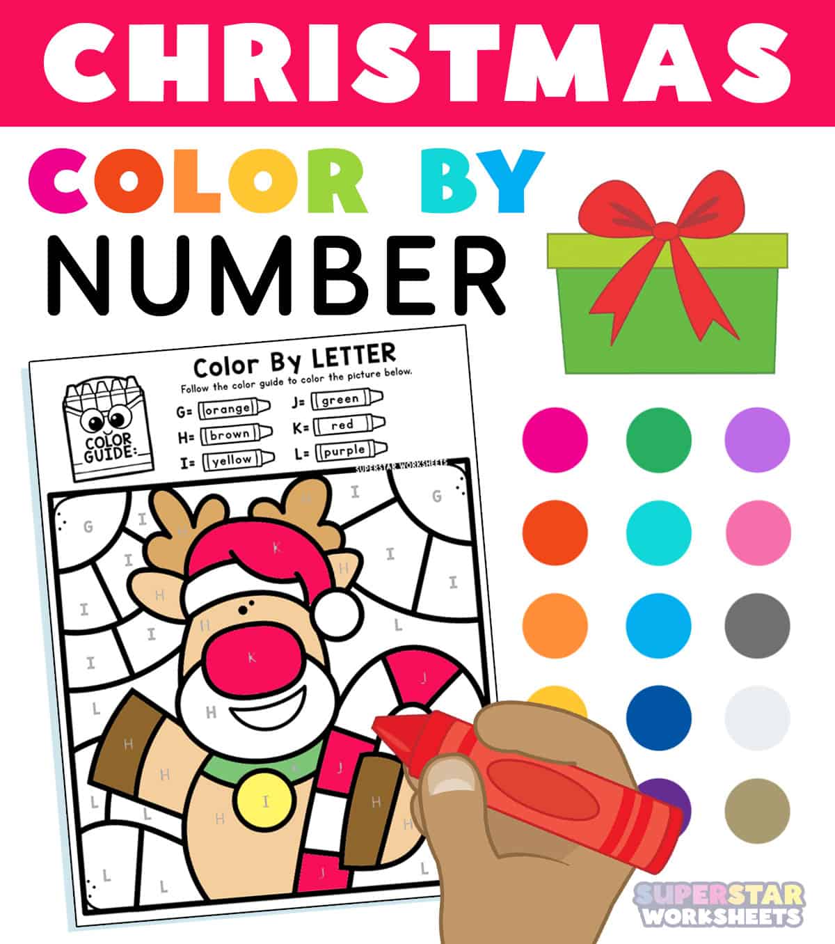 Christmas color by number