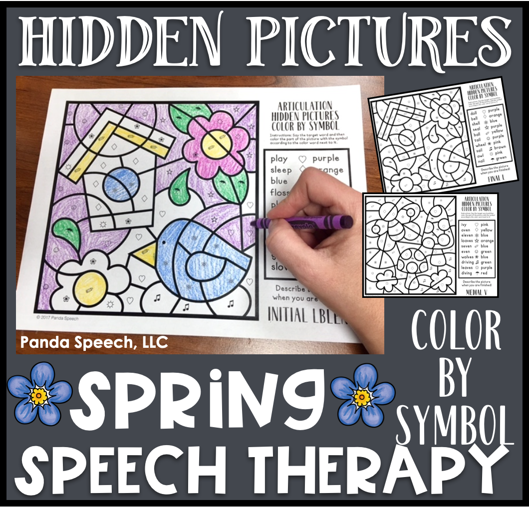 Color by symbol hidden pictures print go coloring pages for speech â panda speech therapy