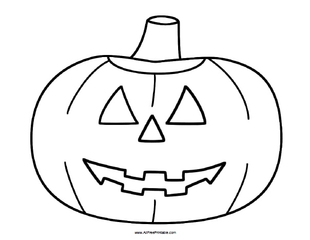 Halloween pumpkin coloring page â free printable
