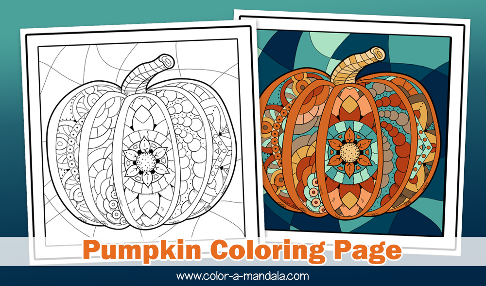 Pumpkin coloring page m