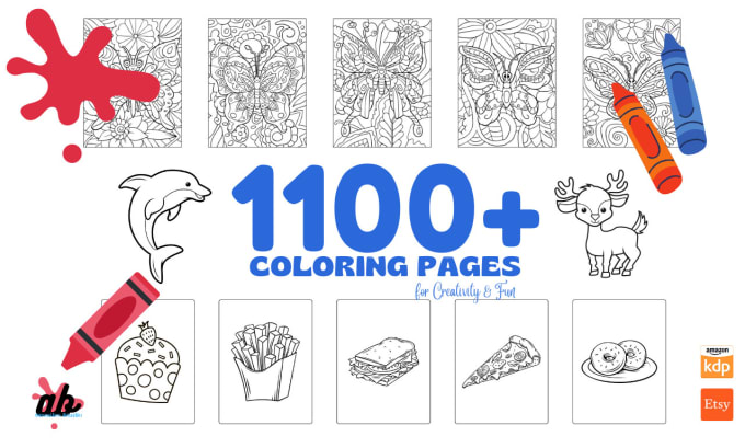Deliver coloring pages for both kids and adults by moinuddinalvi